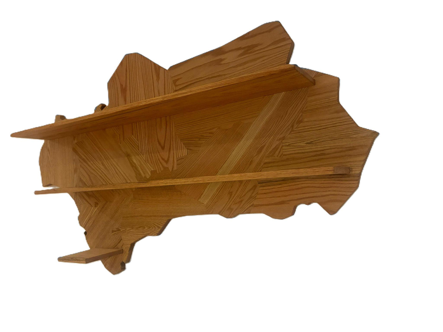 Estantería Andalucía en roble rojo macizo – Diseño artesanal de pared